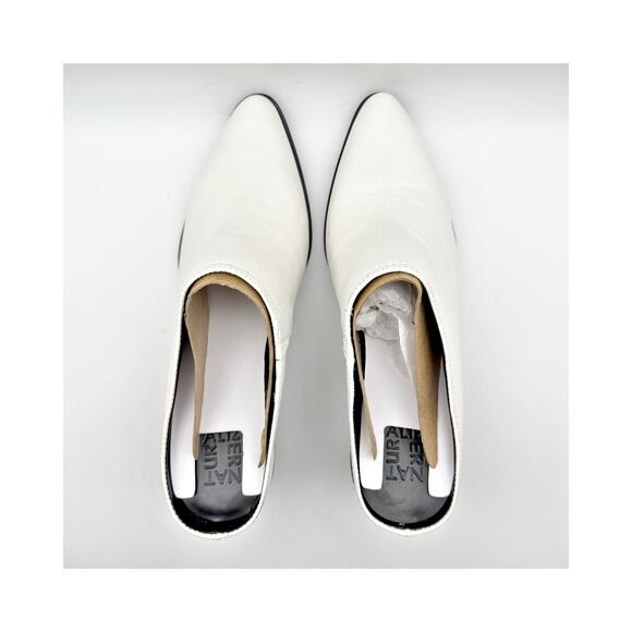 Naturalizer Womens Fairmont Mules US 12 M EU 43 White Leather Slip On NWOB - Picture 10 of 12